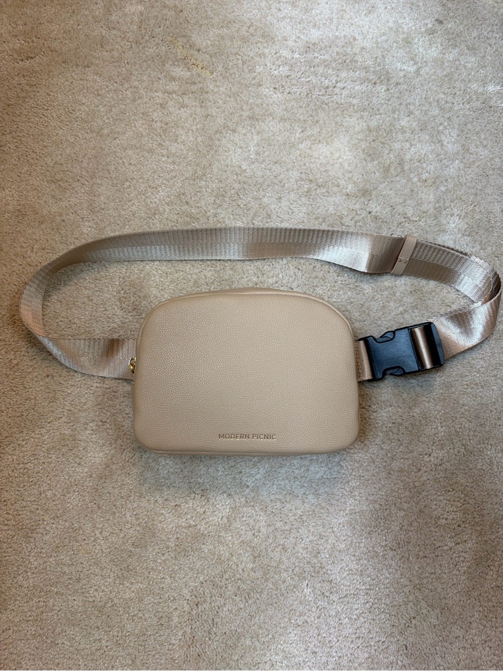 Modern Picnic Tan Vegan Leather Belt Bag